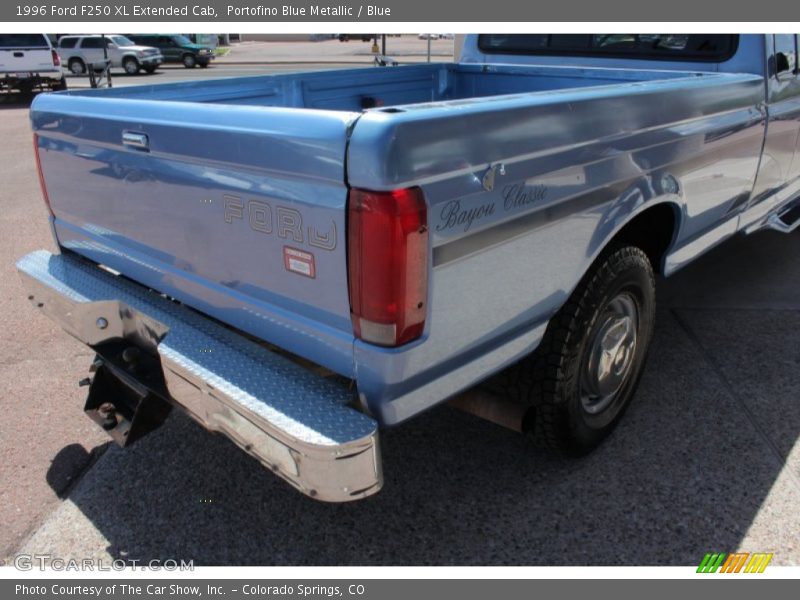 Portofino Blue Metallic / Blue 1996 Ford F250 XL Extended Cab