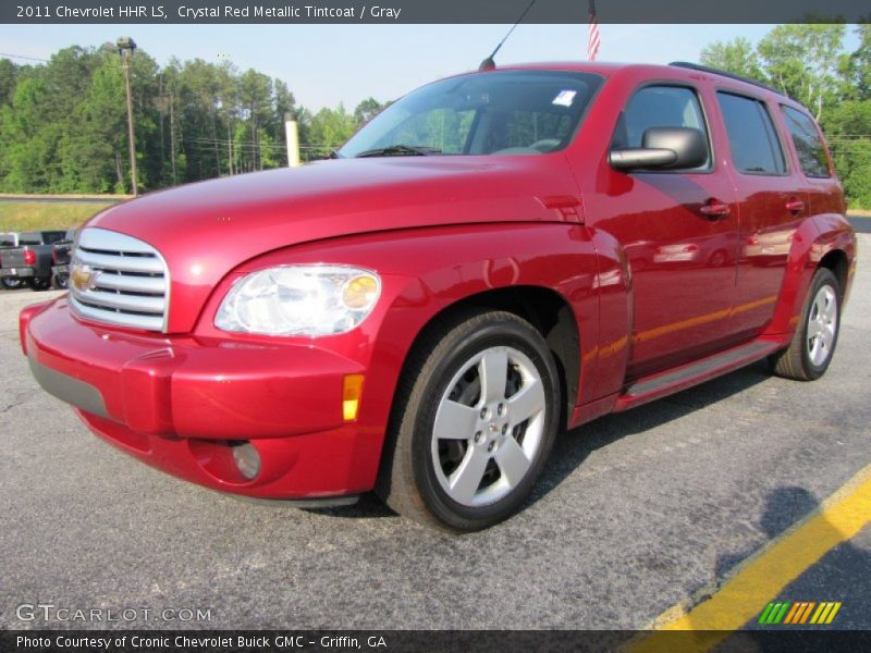 Crystal Red Metallic Tintcoat / Gray 2011 Chevrolet HHR LS