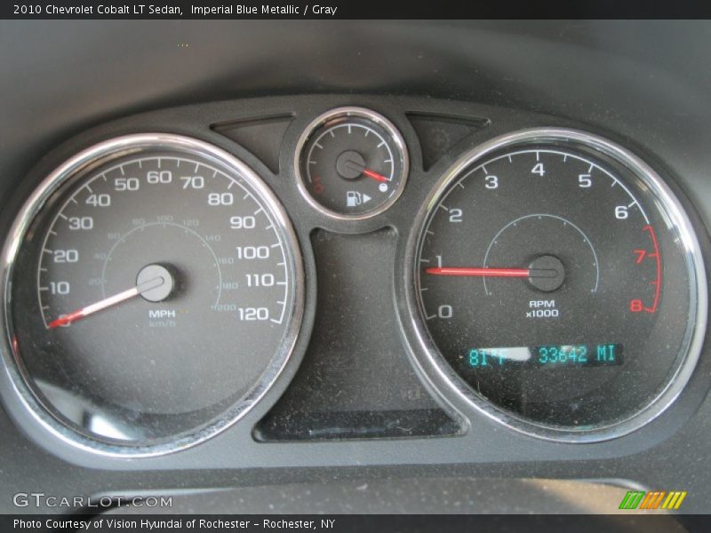 Imperial Blue Metallic / Gray 2010 Chevrolet Cobalt LT Sedan