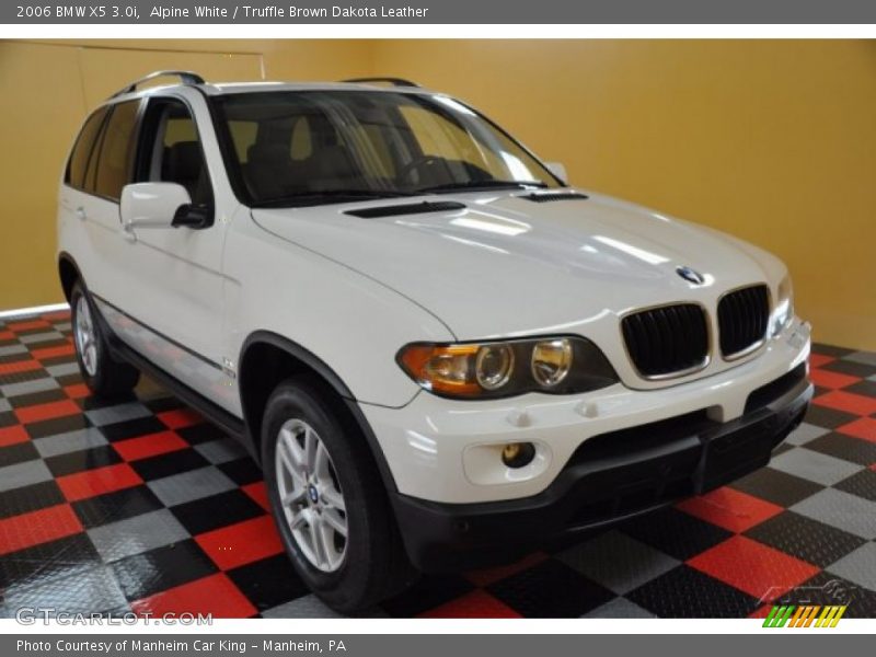 Alpine White / Truffle Brown Dakota Leather 2006 BMW X5 3.0i
