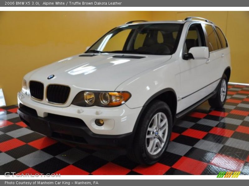 Alpine White / Truffle Brown Dakota Leather 2006 BMW X5 3.0i