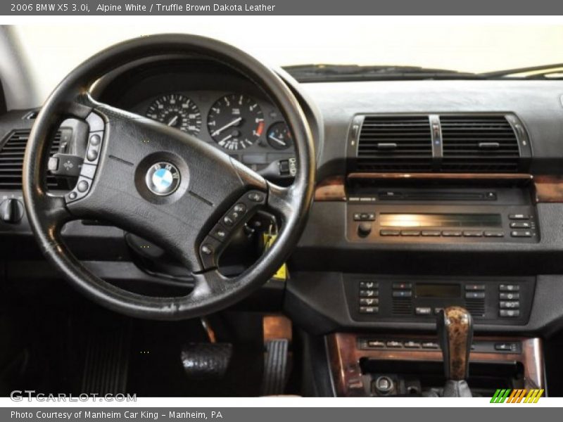 Alpine White / Truffle Brown Dakota Leather 2006 BMW X5 3.0i