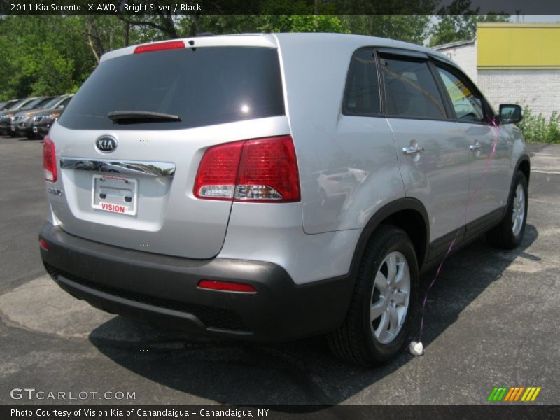 Bright Silver / Black 2011 Kia Sorento LX AWD