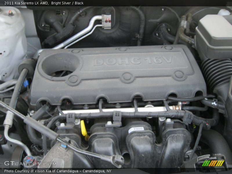 Bright Silver / Black 2011 Kia Sorento LX AWD