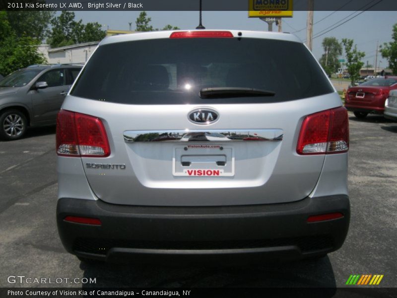 Bright Silver / Black 2011 Kia Sorento LX AWD
