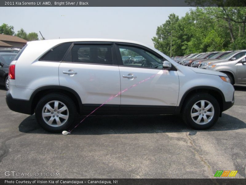 Bright Silver / Black 2011 Kia Sorento LX AWD