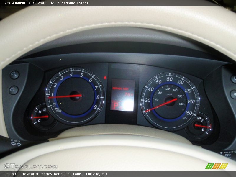  2009 EX 35 AWD 35 AWD Gauges