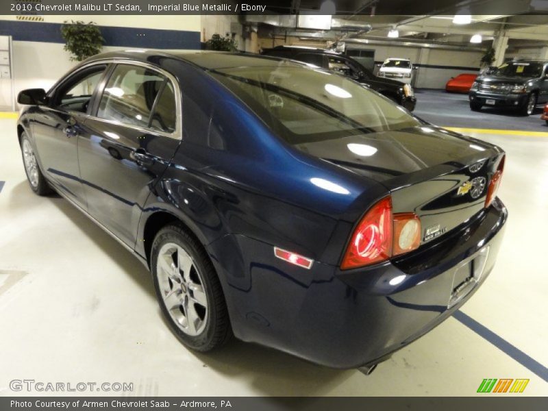Imperial Blue Metallic / Ebony 2010 Chevrolet Malibu LT Sedan