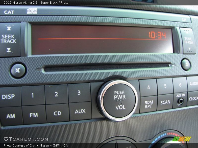 Controls of 2012 Altima 2.5
