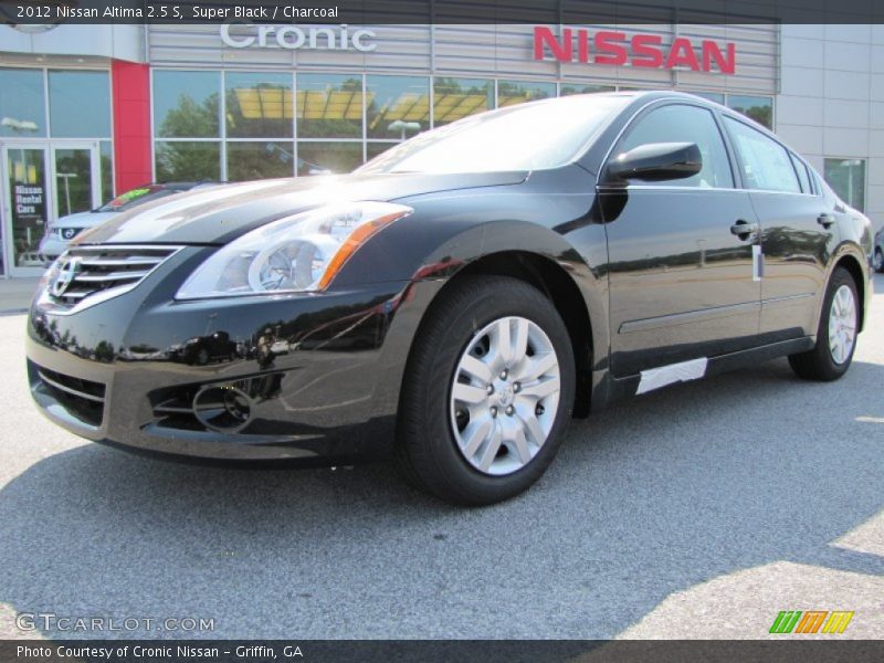 Super Black / Charcoal 2012 Nissan Altima 2.5 S