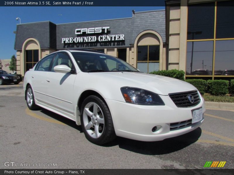 Satin White Pearl / Frost 2006 Nissan Altima 3.5 SE