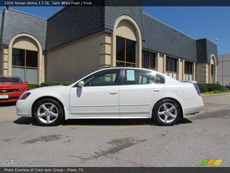 Satin White Pearl / Frost 2006 Nissan Altima 3.5 SE
