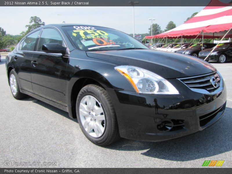 Super Black / Charcoal 2012 Nissan Altima 2.5 S
