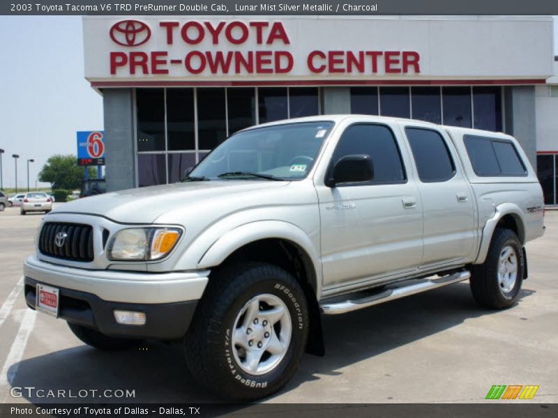 Lunar Mist Silver Metallic / Charcoal 2003 Toyota Tacoma V6 TRD PreRunner Double Cab