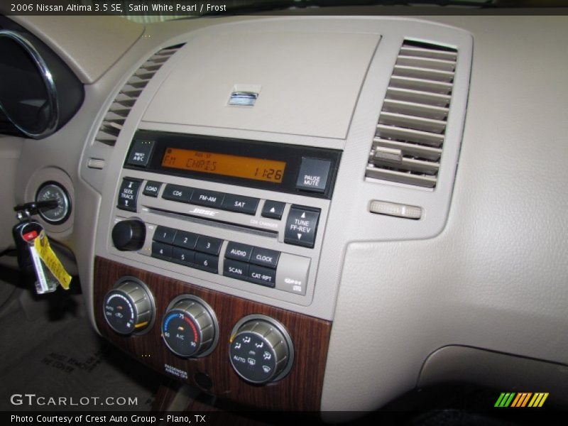 Satin White Pearl / Frost 2006 Nissan Altima 3.5 SE