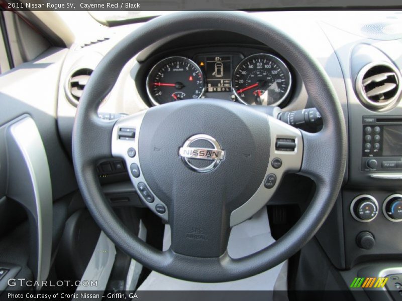 Cayenne Red / Black 2011 Nissan Rogue SV