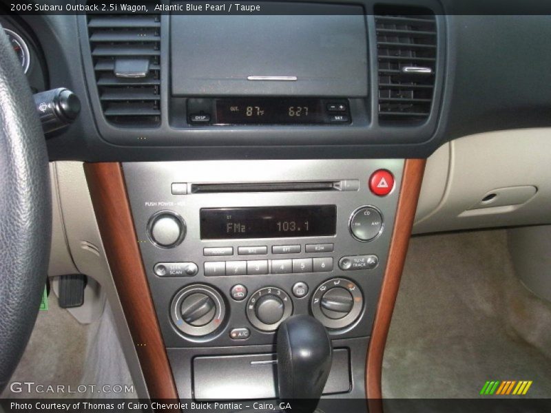 Atlantic Blue Pearl / Taupe 2006 Subaru Outback 2.5i Wagon