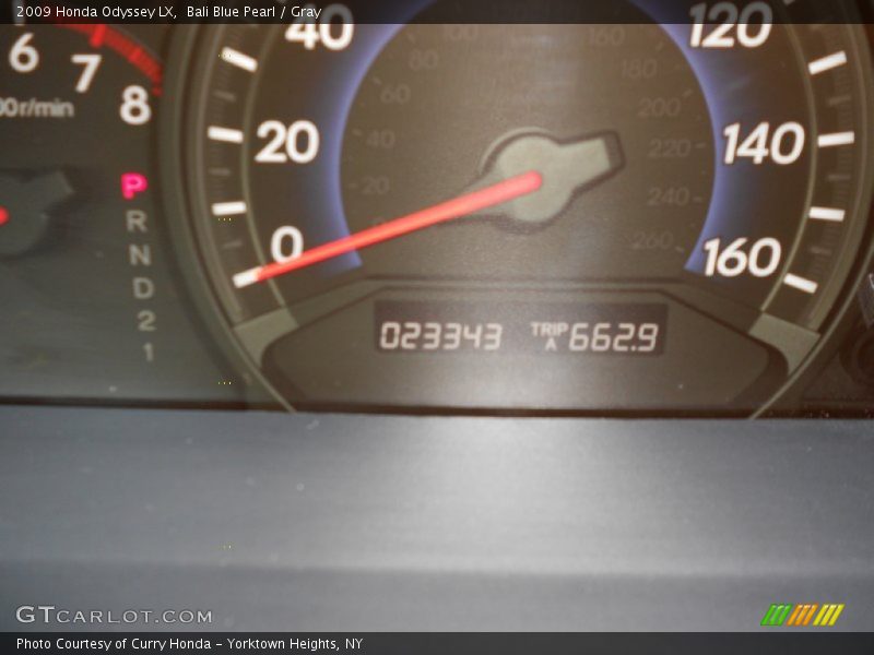 Bali Blue Pearl / Gray 2009 Honda Odyssey LX