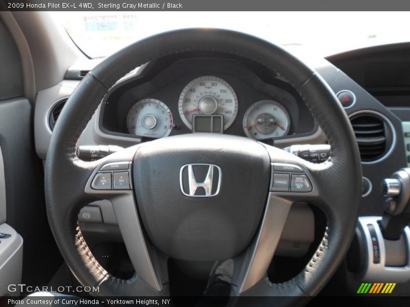 Sterling Gray Metallic / Black 2009 Honda Pilot EX-L 4WD