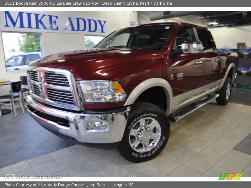 Deep Cherry Crystal Pearl / Dark Slate 2011 Dodge Ram 2500 HD Laramie Crew Cab 4x4