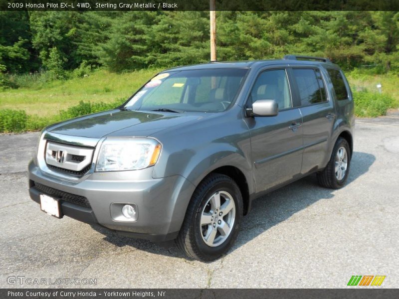 Sterling Gray Metallic / Black 2009 Honda Pilot EX-L 4WD
