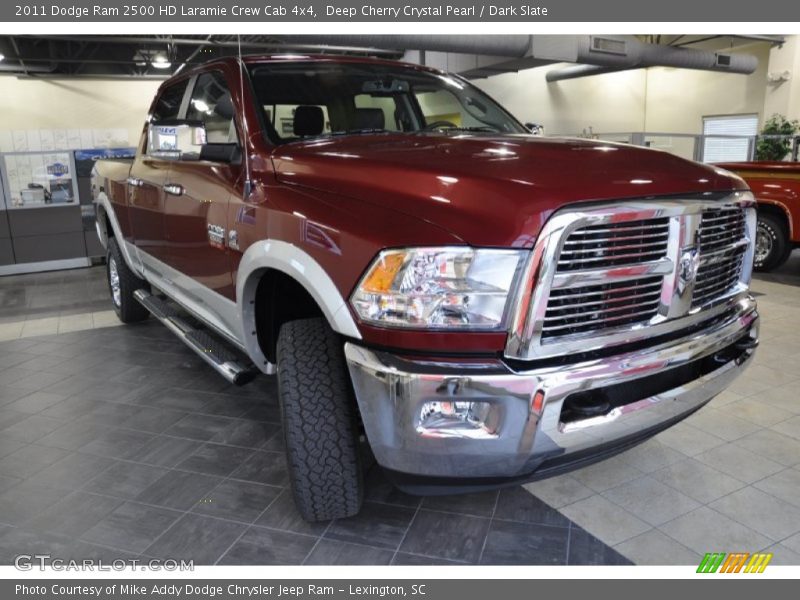 Deep Cherry Crystal Pearl / Dark Slate 2011 Dodge Ram 2500 HD Laramie Crew Cab 4x4
