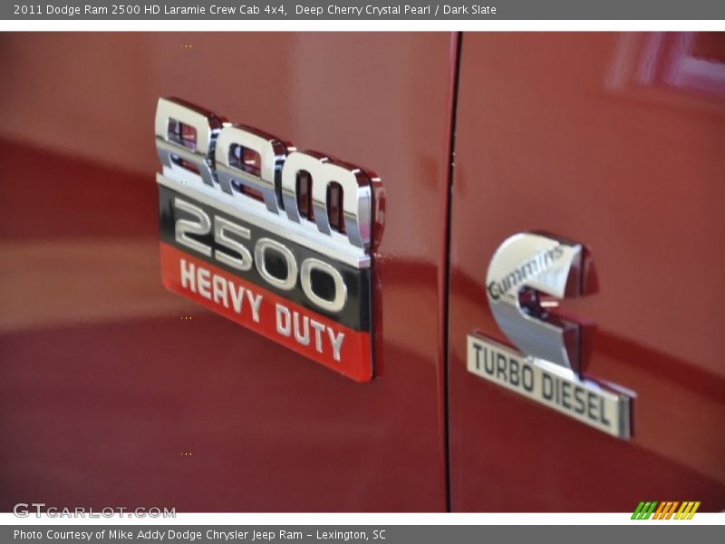 Deep Cherry Crystal Pearl / Dark Slate 2011 Dodge Ram 2500 HD Laramie Crew Cab 4x4
