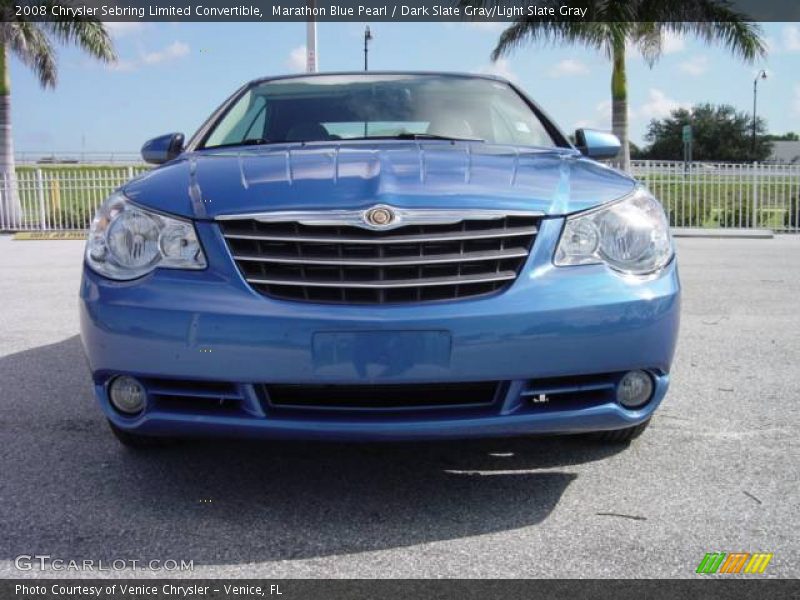 Marathon Blue Pearl / Dark Slate Gray/Light Slate Gray 2008 Chrysler Sebring Limited Convertible
