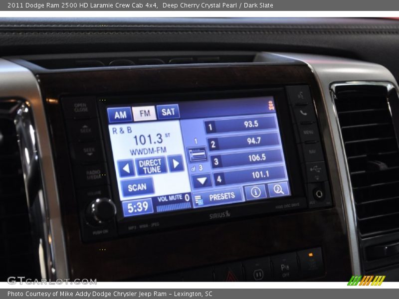 Deep Cherry Crystal Pearl / Dark Slate 2011 Dodge Ram 2500 HD Laramie Crew Cab 4x4