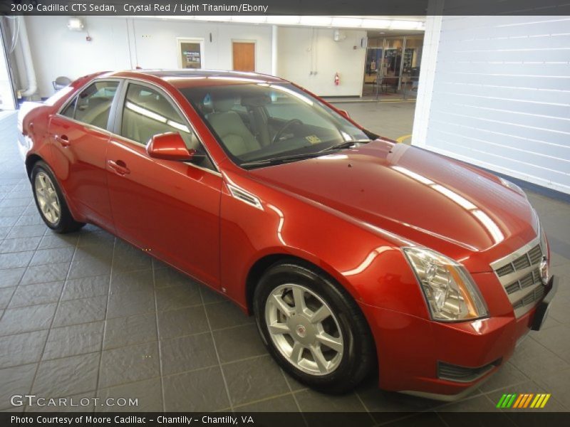 Crystal Red / Light Titanium/Ebony 2009 Cadillac CTS Sedan