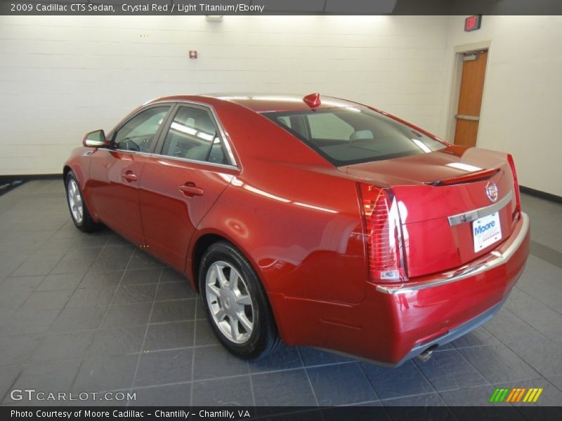 Crystal Red / Light Titanium/Ebony 2009 Cadillac CTS Sedan