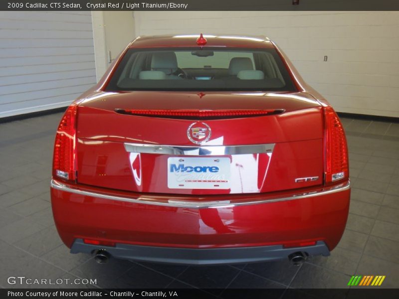Crystal Red / Light Titanium/Ebony 2009 Cadillac CTS Sedan