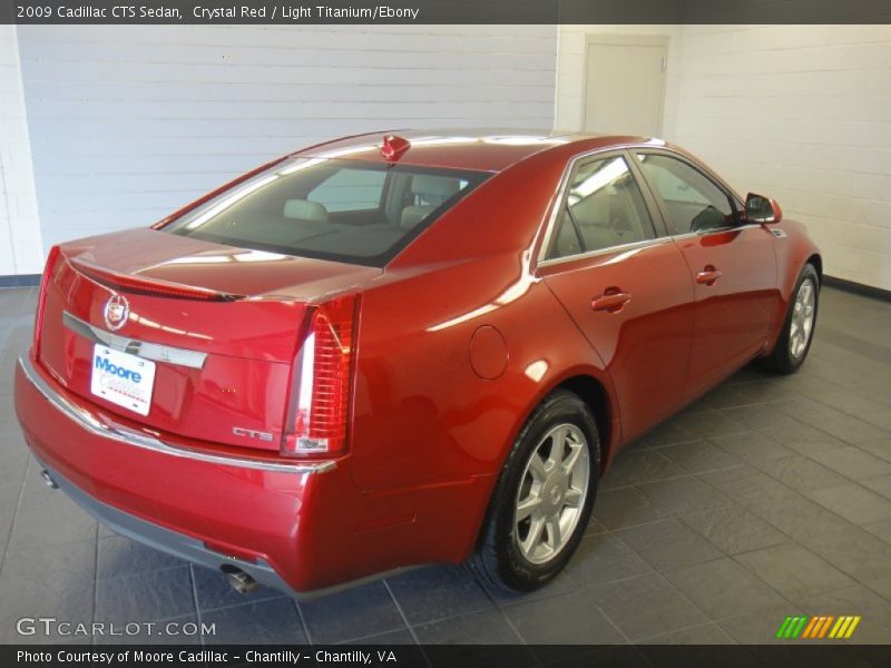 Crystal Red / Light Titanium/Ebony 2009 Cadillac CTS Sedan