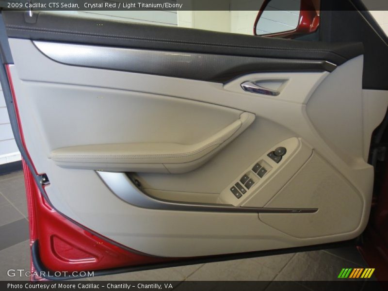 Crystal Red / Light Titanium/Ebony 2009 Cadillac CTS Sedan