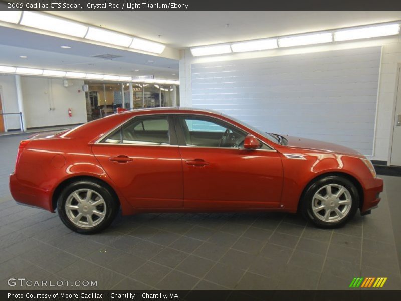 Crystal Red / Light Titanium/Ebony 2009 Cadillac CTS Sedan
