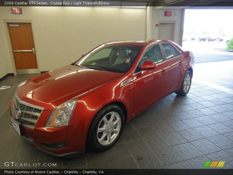 Crystal Red / Light Titanium/Ebony 2009 Cadillac CTS Sedan