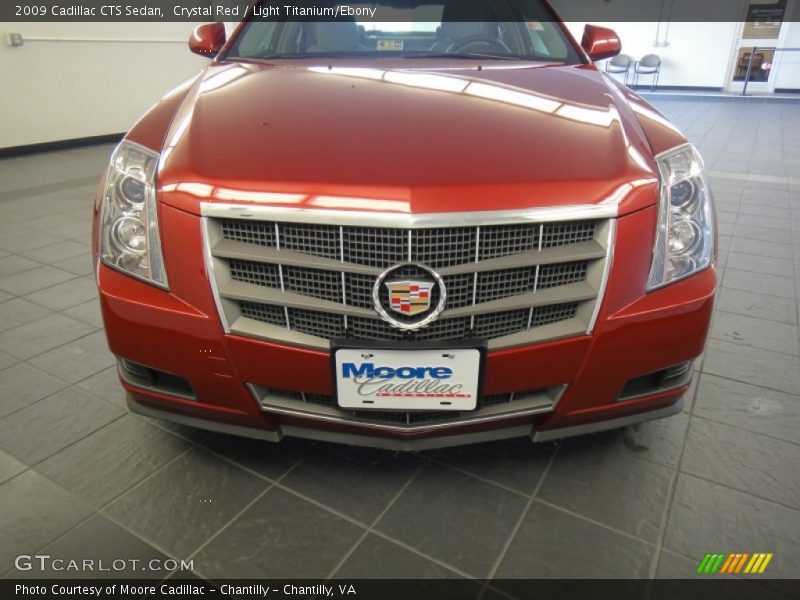 Crystal Red / Light Titanium/Ebony 2009 Cadillac CTS Sedan