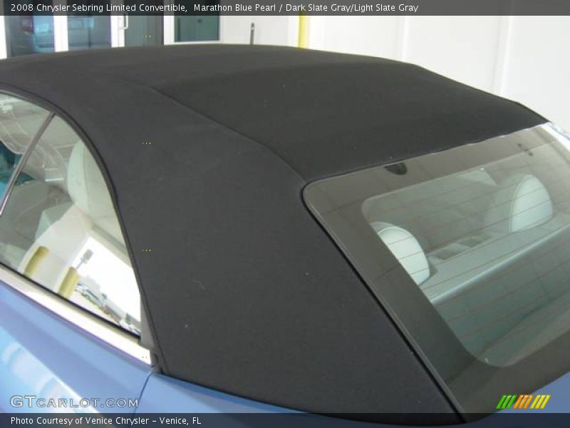 Marathon Blue Pearl / Dark Slate Gray/Light Slate Gray 2008 Chrysler Sebring Limited Convertible