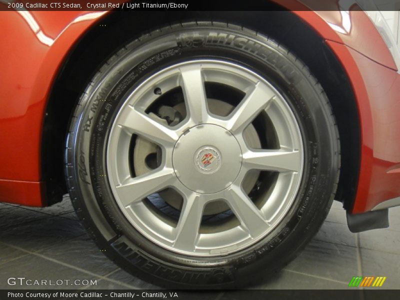 Crystal Red / Light Titanium/Ebony 2009 Cadillac CTS Sedan