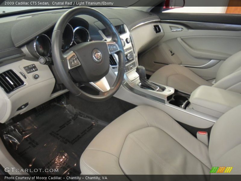 Crystal Red / Light Titanium/Ebony 2009 Cadillac CTS Sedan