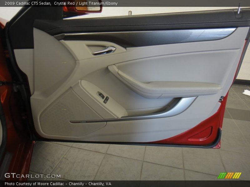 Crystal Red / Light Titanium/Ebony 2009 Cadillac CTS Sedan