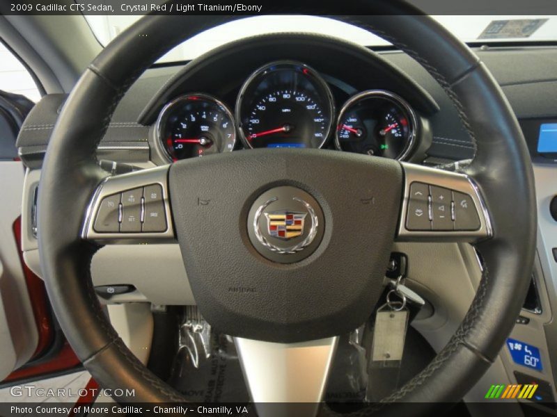Crystal Red / Light Titanium/Ebony 2009 Cadillac CTS Sedan