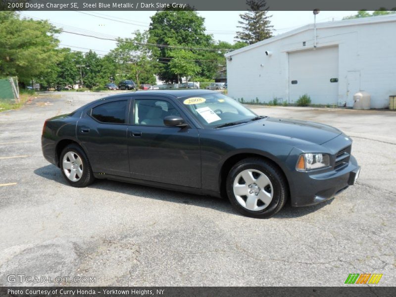 Steel Blue Metallic / Dark Slate Gray 2008 Dodge Charger SE