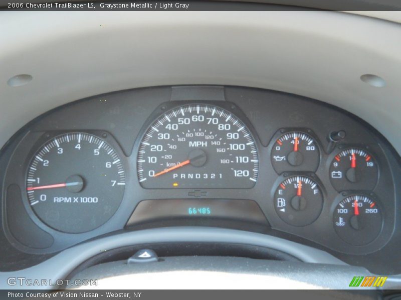 Graystone Metallic / Light Gray 2006 Chevrolet TrailBlazer LS