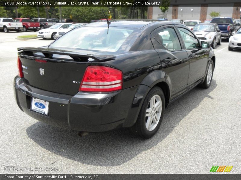 Brilliant Black Crystal Pearl / Dark Slate Gray/Light Slate Gray 2008 Dodge Avenger SXT