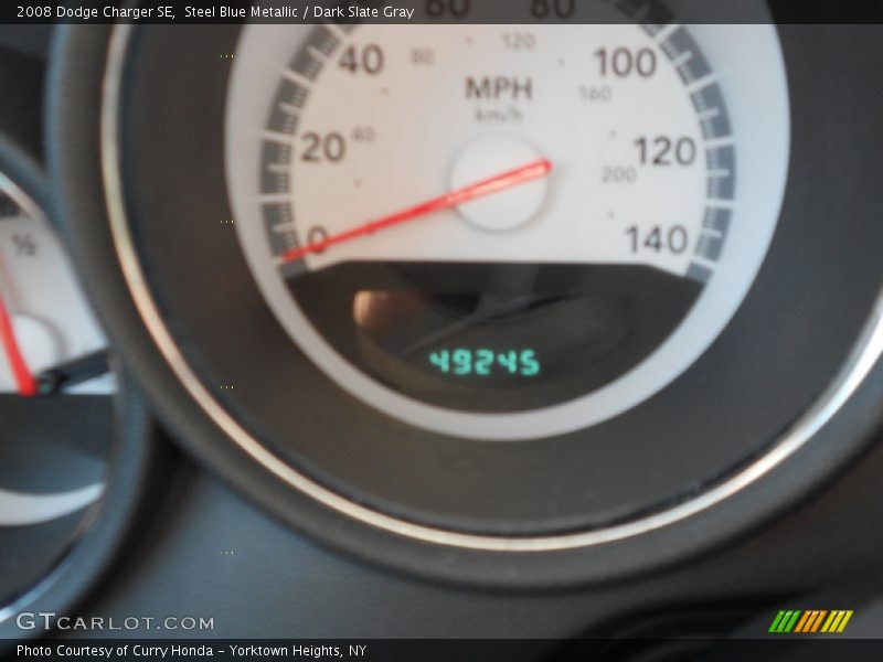 Steel Blue Metallic / Dark Slate Gray 2008 Dodge Charger SE