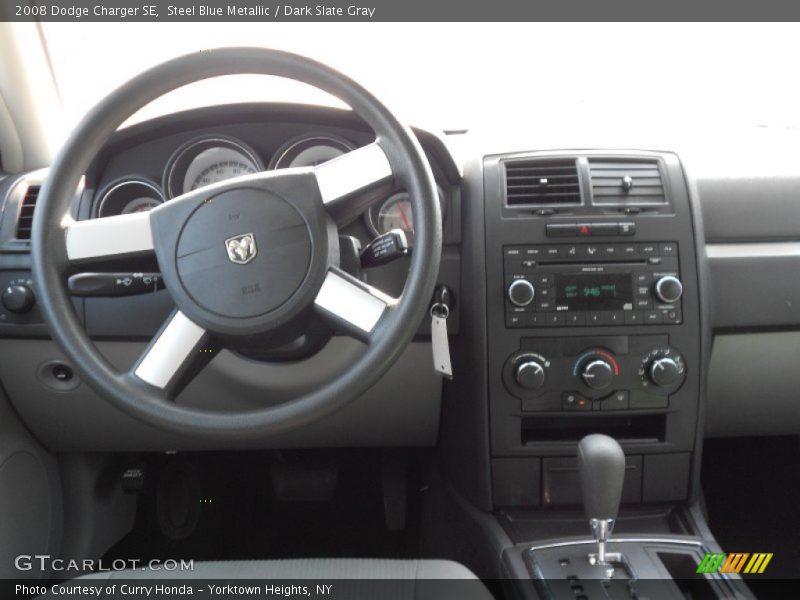 Steel Blue Metallic / Dark Slate Gray 2008 Dodge Charger SE