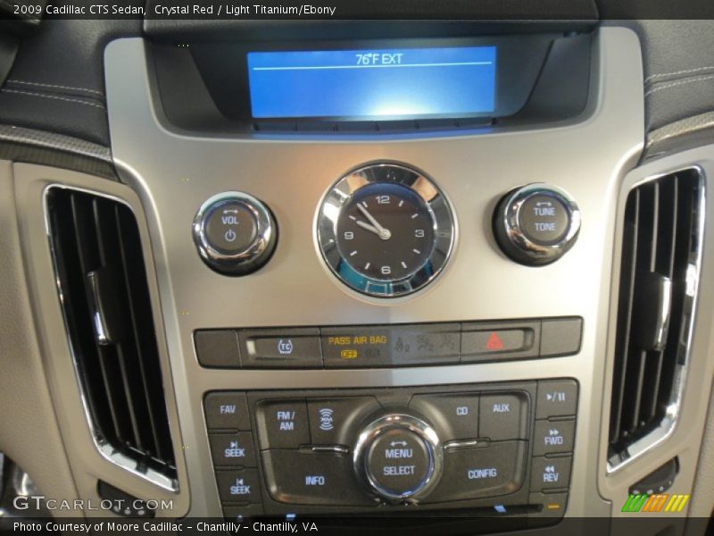 Crystal Red / Light Titanium/Ebony 2009 Cadillac CTS Sedan