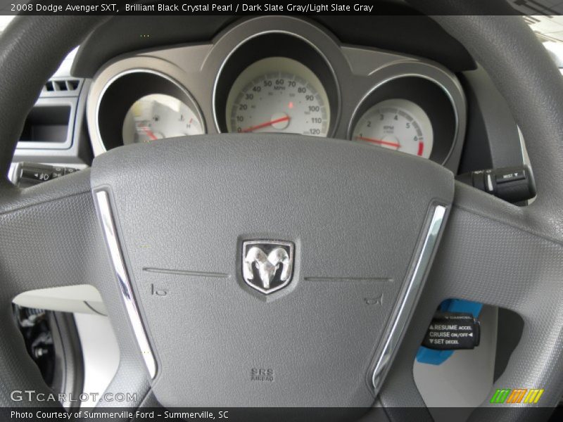 Brilliant Black Crystal Pearl / Dark Slate Gray/Light Slate Gray 2008 Dodge Avenger SXT