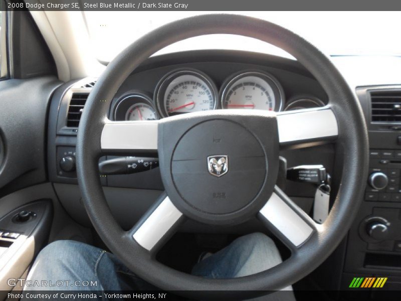 Steel Blue Metallic / Dark Slate Gray 2008 Dodge Charger SE